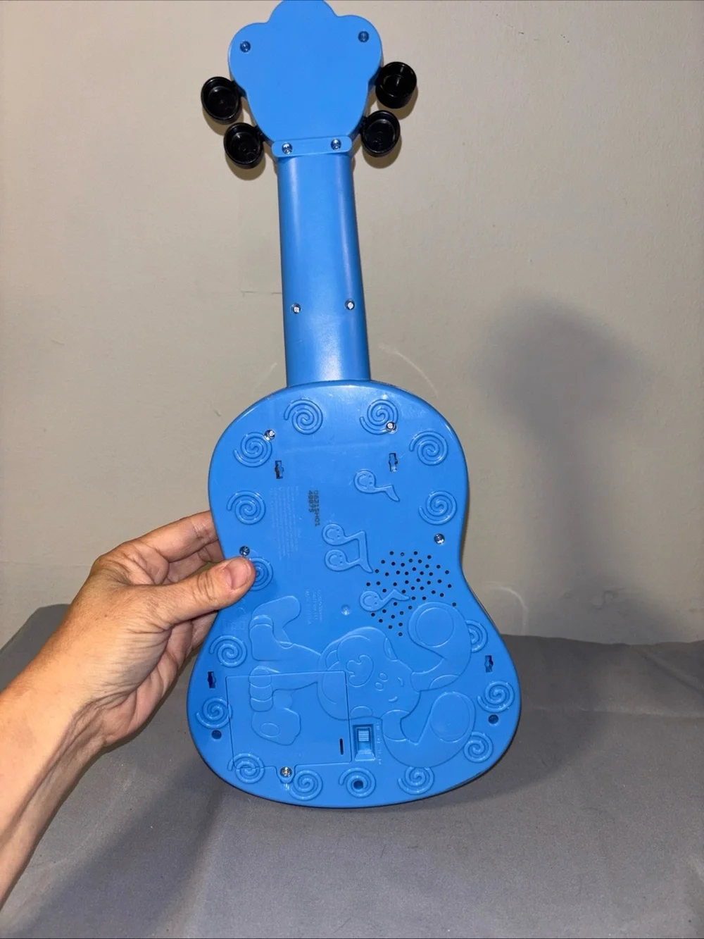 Nickelodeon Yellow and Blue Kids Guitar Toy with Colorful Buttons blues clues